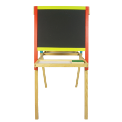 XL10136 Magnetic a-Type Double Side Easel Blackboard with Walnut Wooden Frame Wooden Paint Blackboard